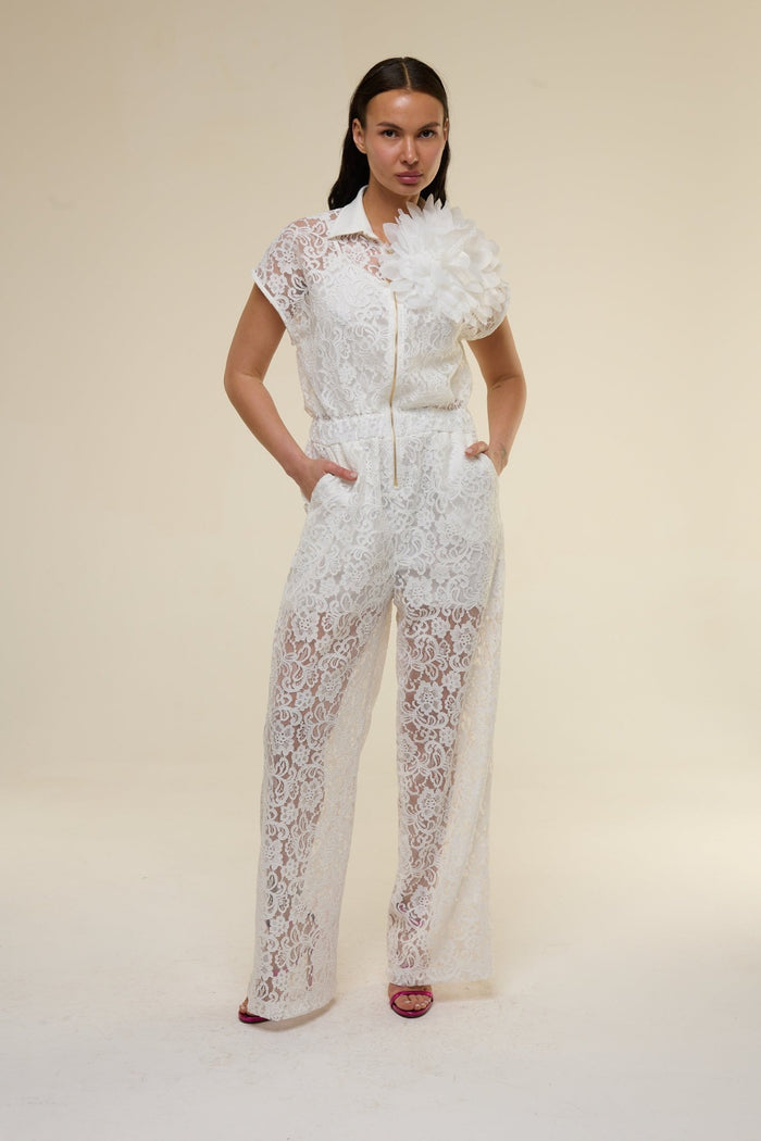 Tuta Pizzo Sandy Bianca - 22 Spazio Boutique