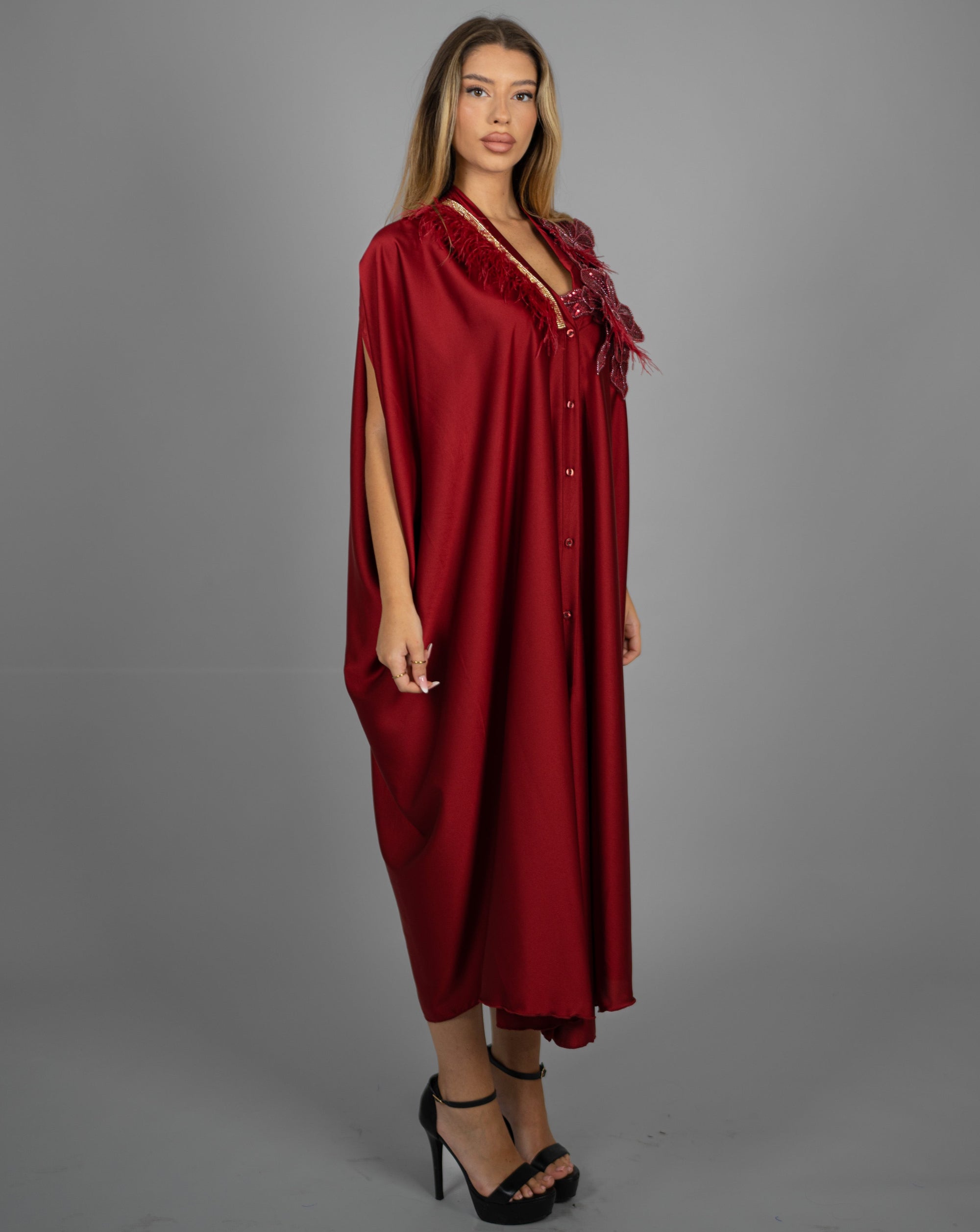 Caftano Gioiello Rosso