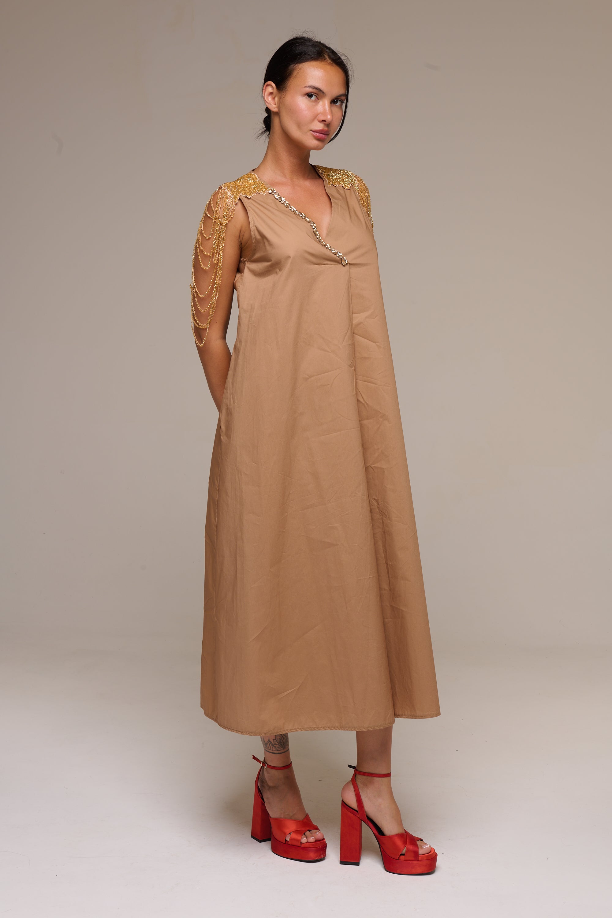 Abito Golden Brown