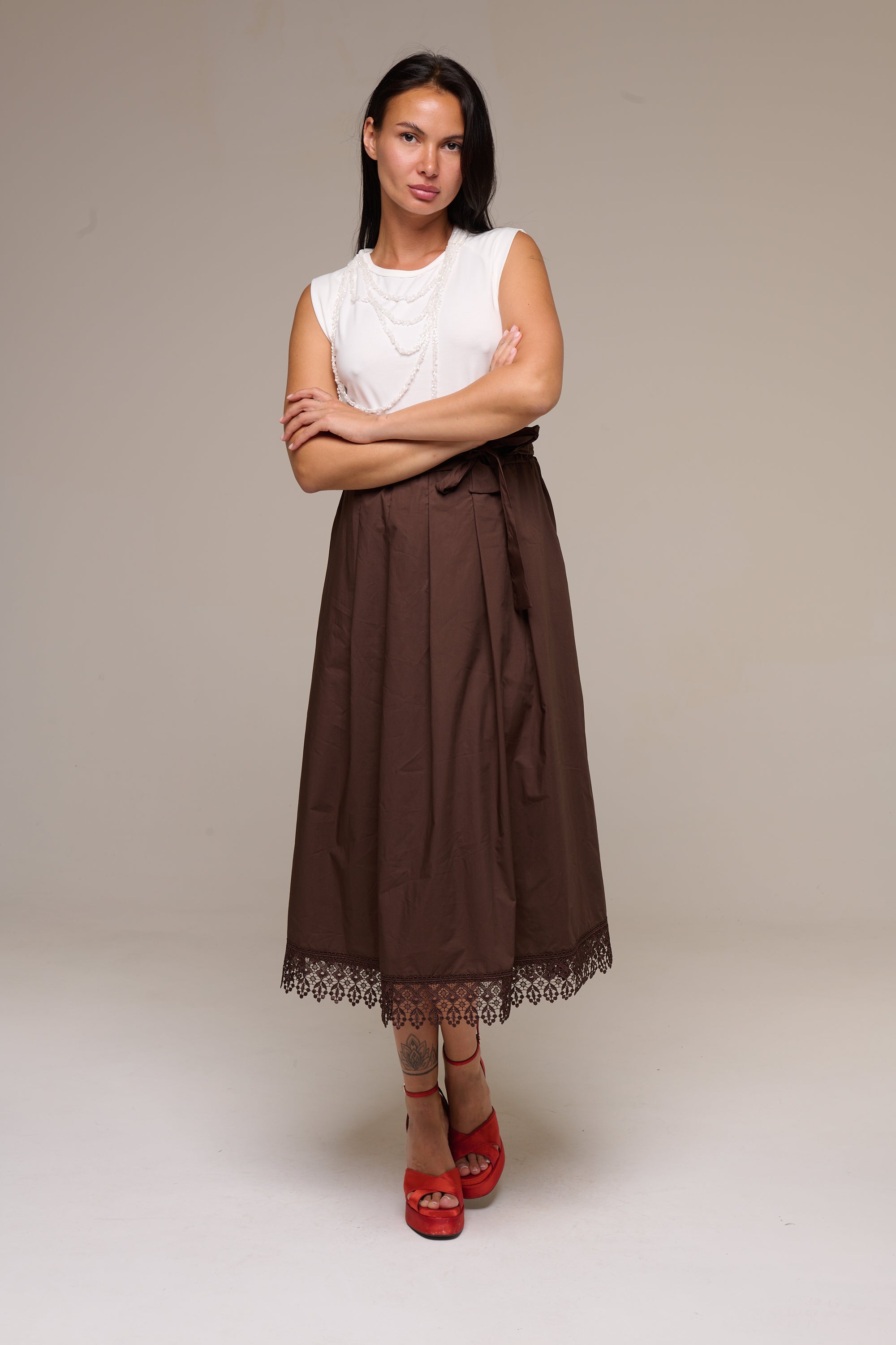 Dress Myna Marrone