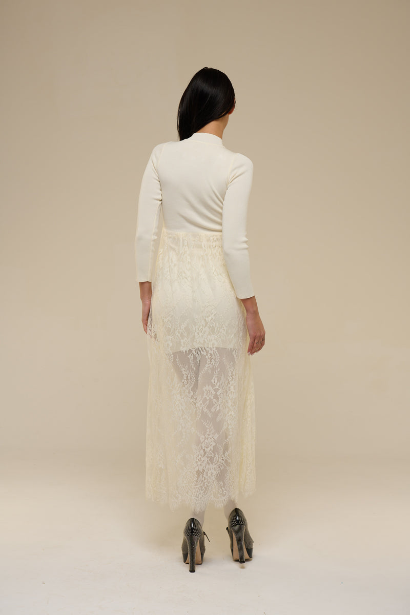Abito White Lace Gioiello