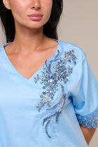 Abito Celeste Ryna