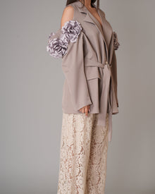 Tailleur Over Rosa Beige