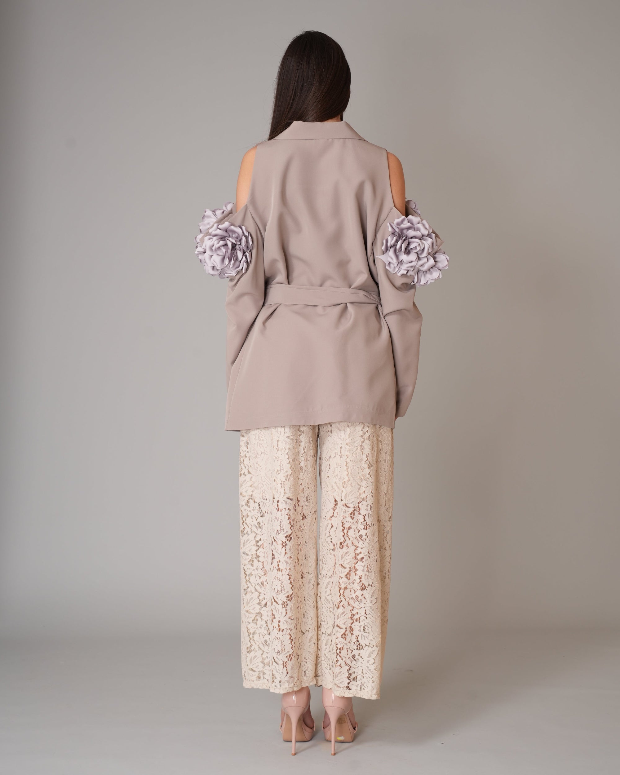 Tailleur Over Rosa Beige