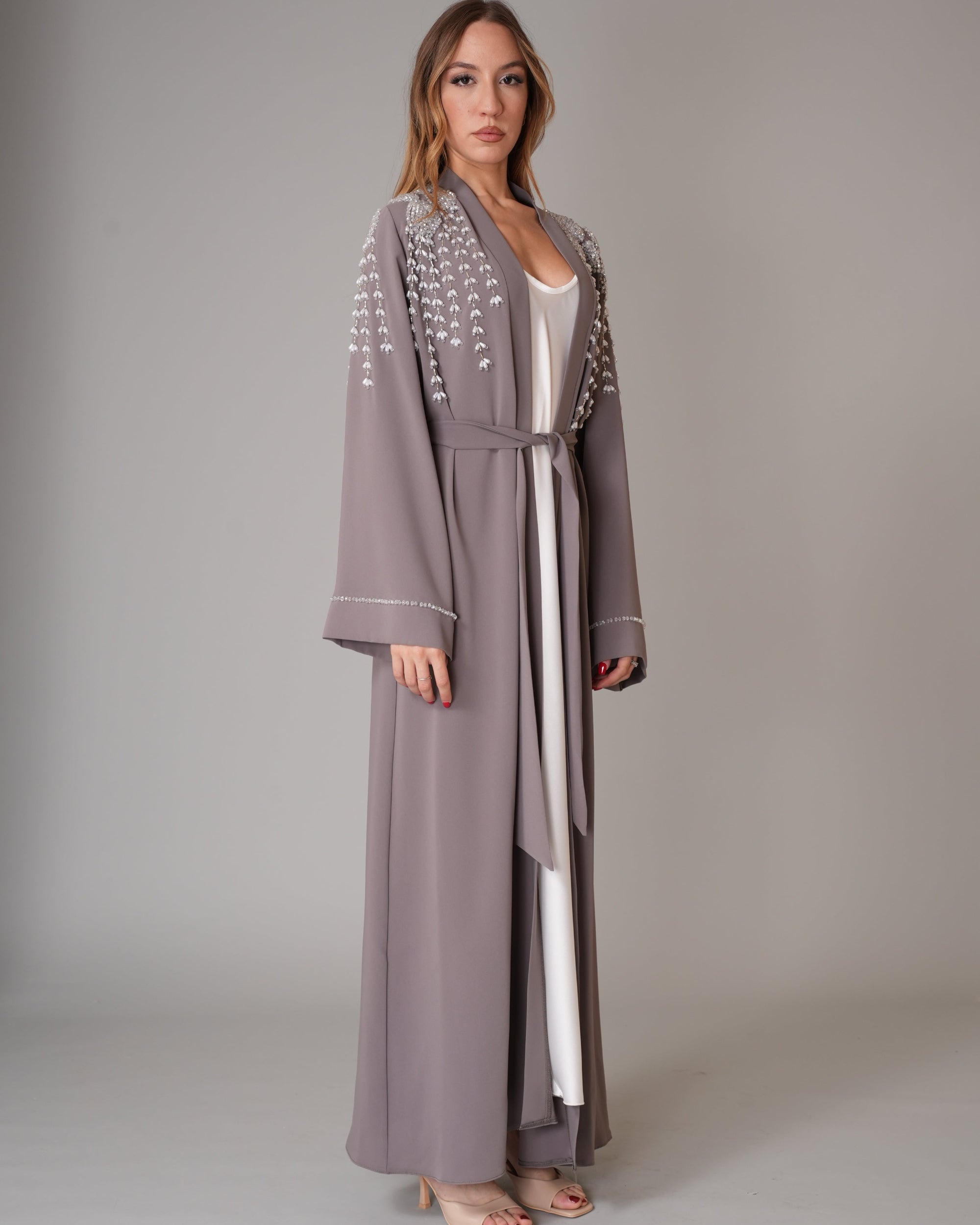 Caftano Nancy Grigio