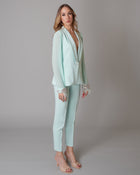 Tailleur Chiffon Verde Tiffany