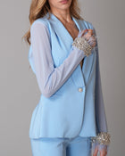 Tailleur Chiffon Azzurro