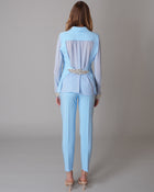 Tailleur Chiffon Azzurro