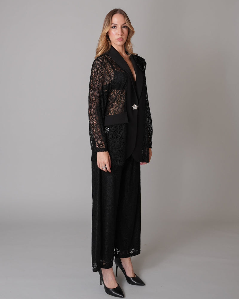 Tailleur Pizzo Nero