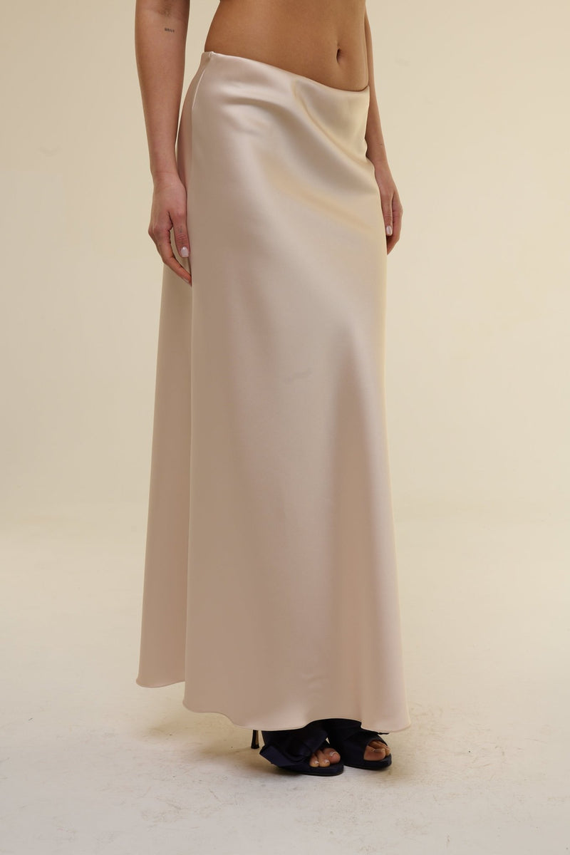 Gonna Satin Beige - 22 Spazio Boutique