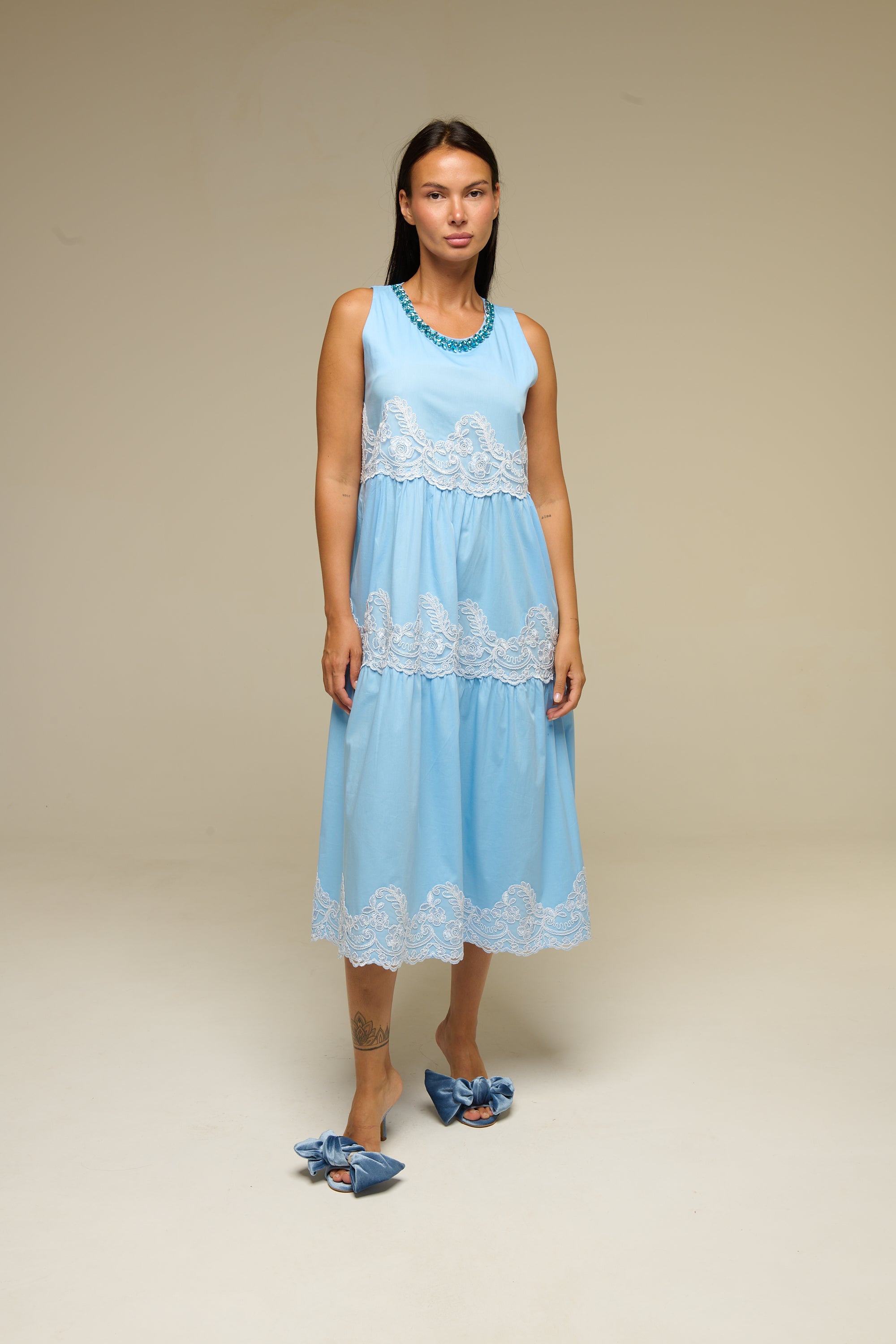 Abito Celeste Cherie