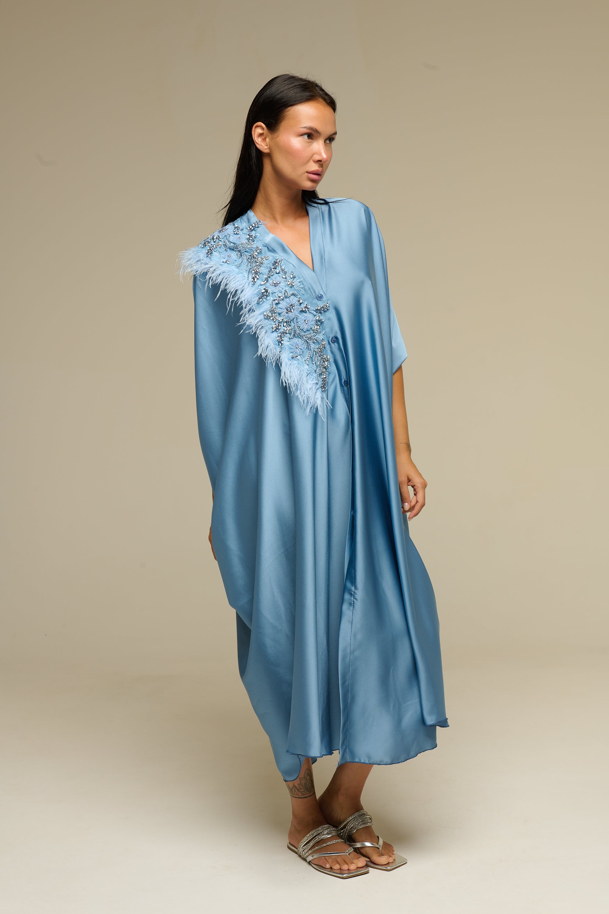 Caftano Azzurro Cyntia