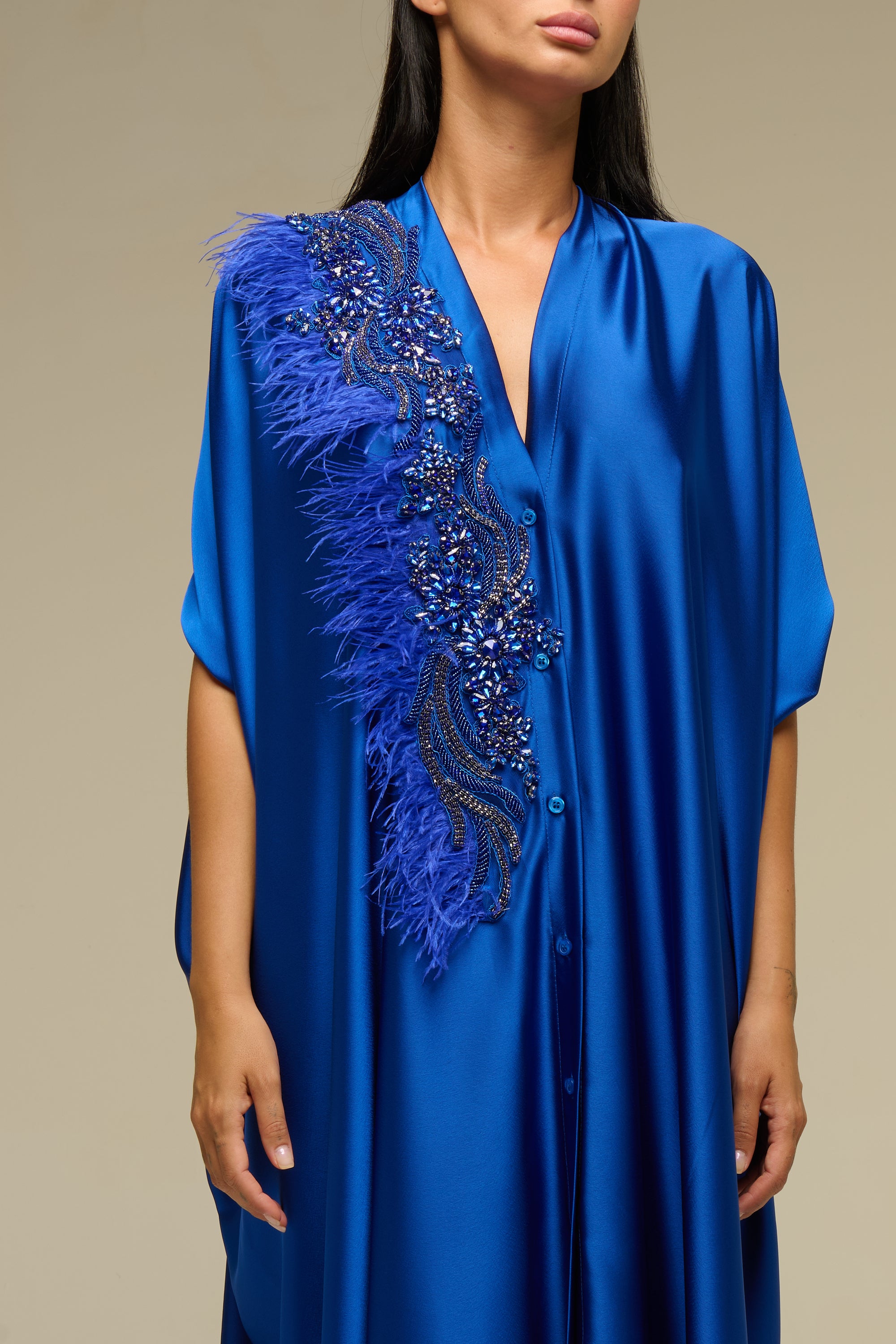 Caftano Blu Shine