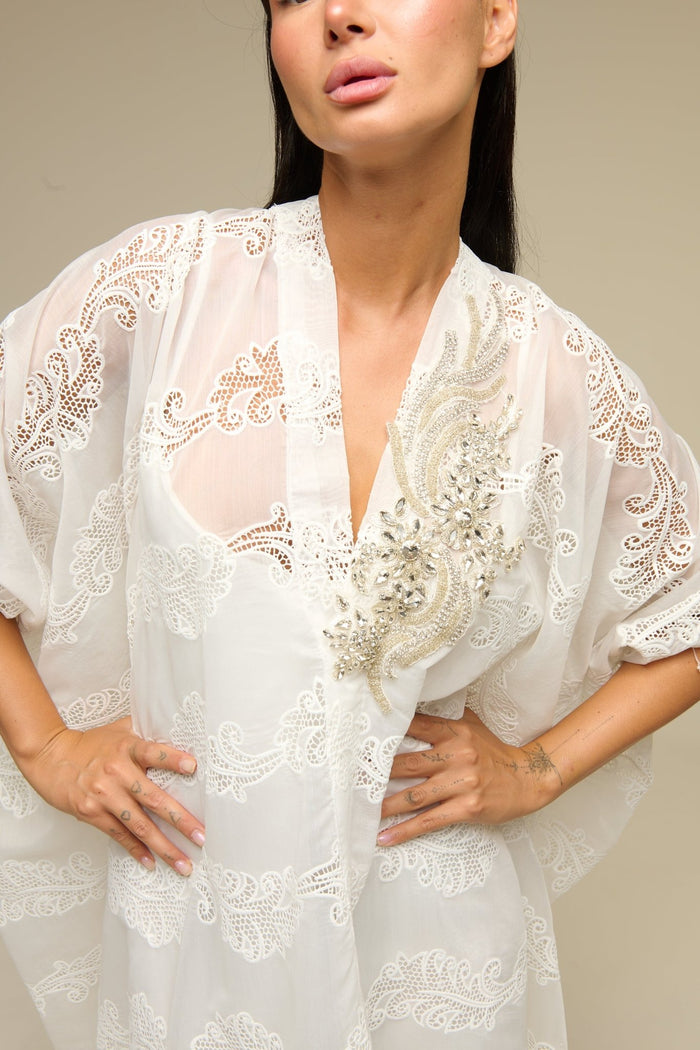 Caftano Bianco Light - 22 Spazio Boutique