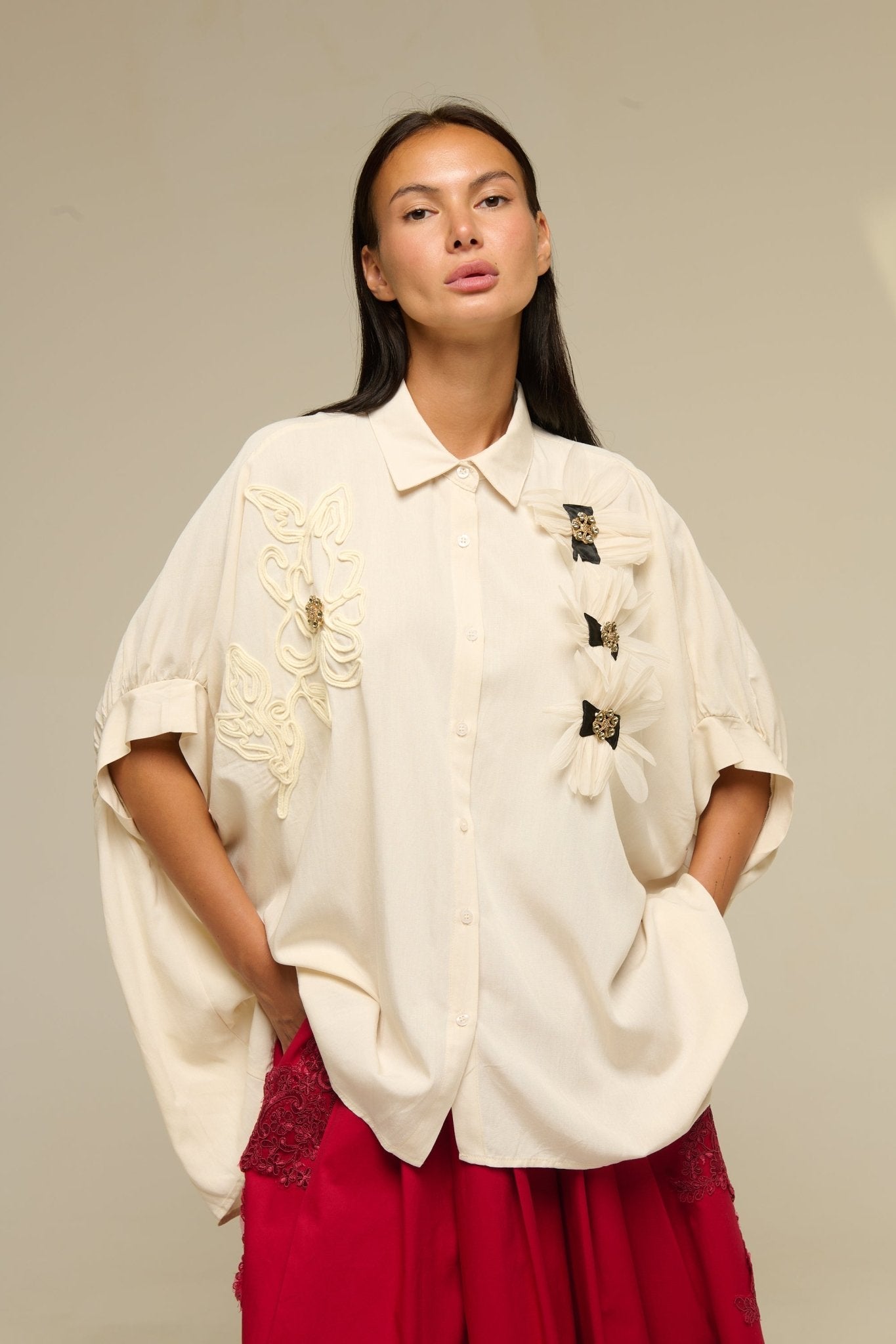 Camicia Beige Raika - 22 Spazio Boutique