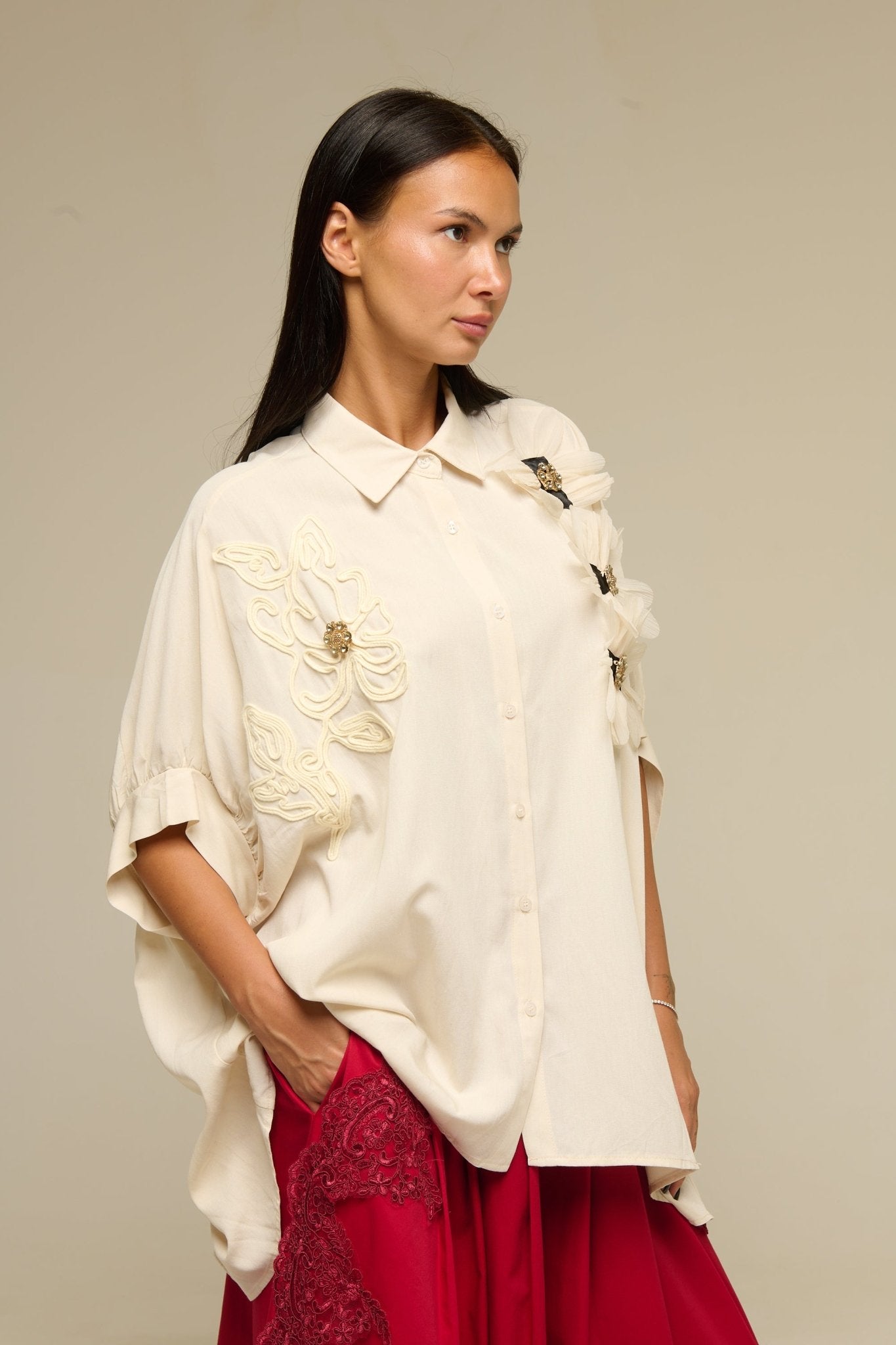 Camicia Beige Raika - 22 Spazio Boutique