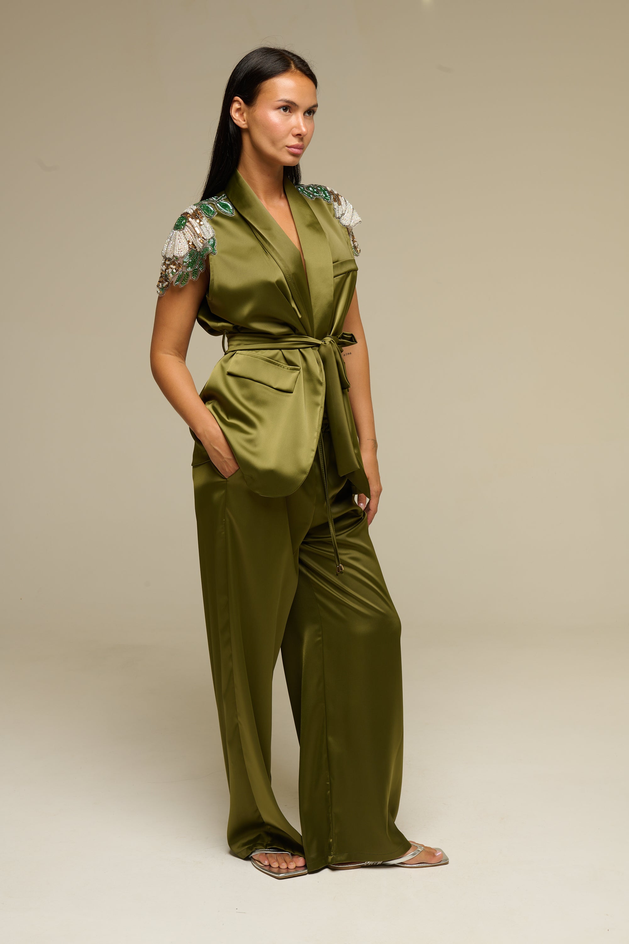 Completo Smanicato Verde Ida