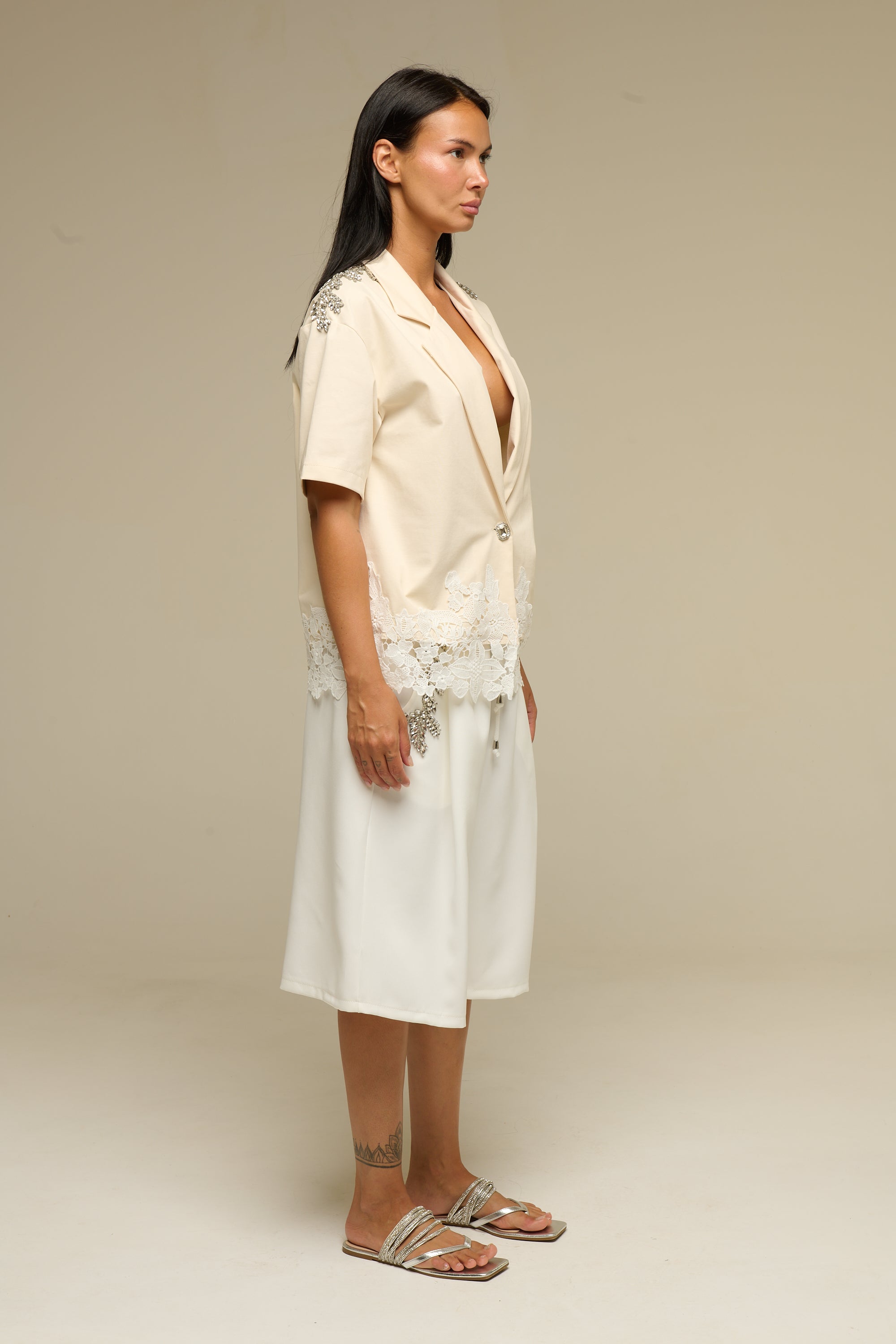 Completo Gilet Beige Camomile