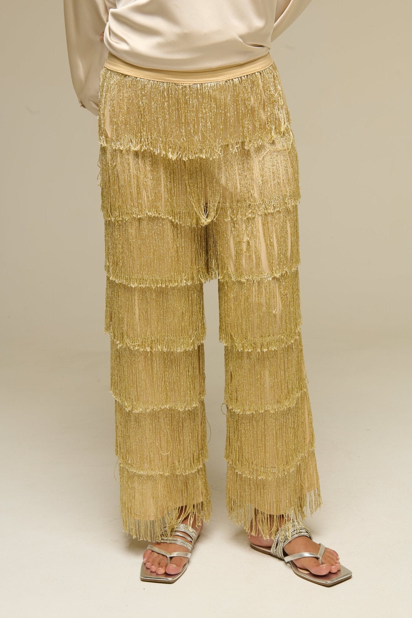Pantalone Frangia Gold - 22 Spazio Boutique