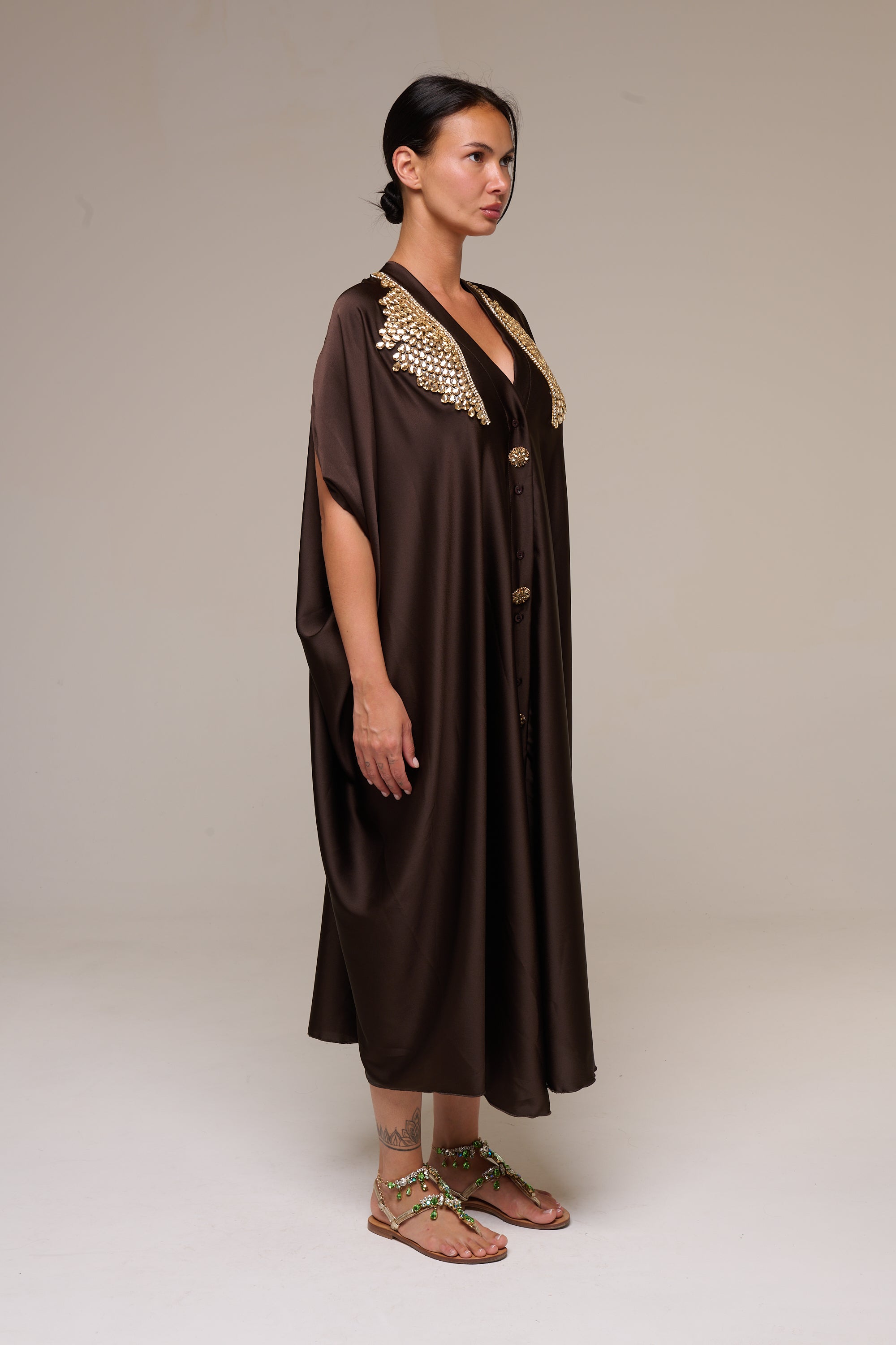 Caftano Marrone Amber