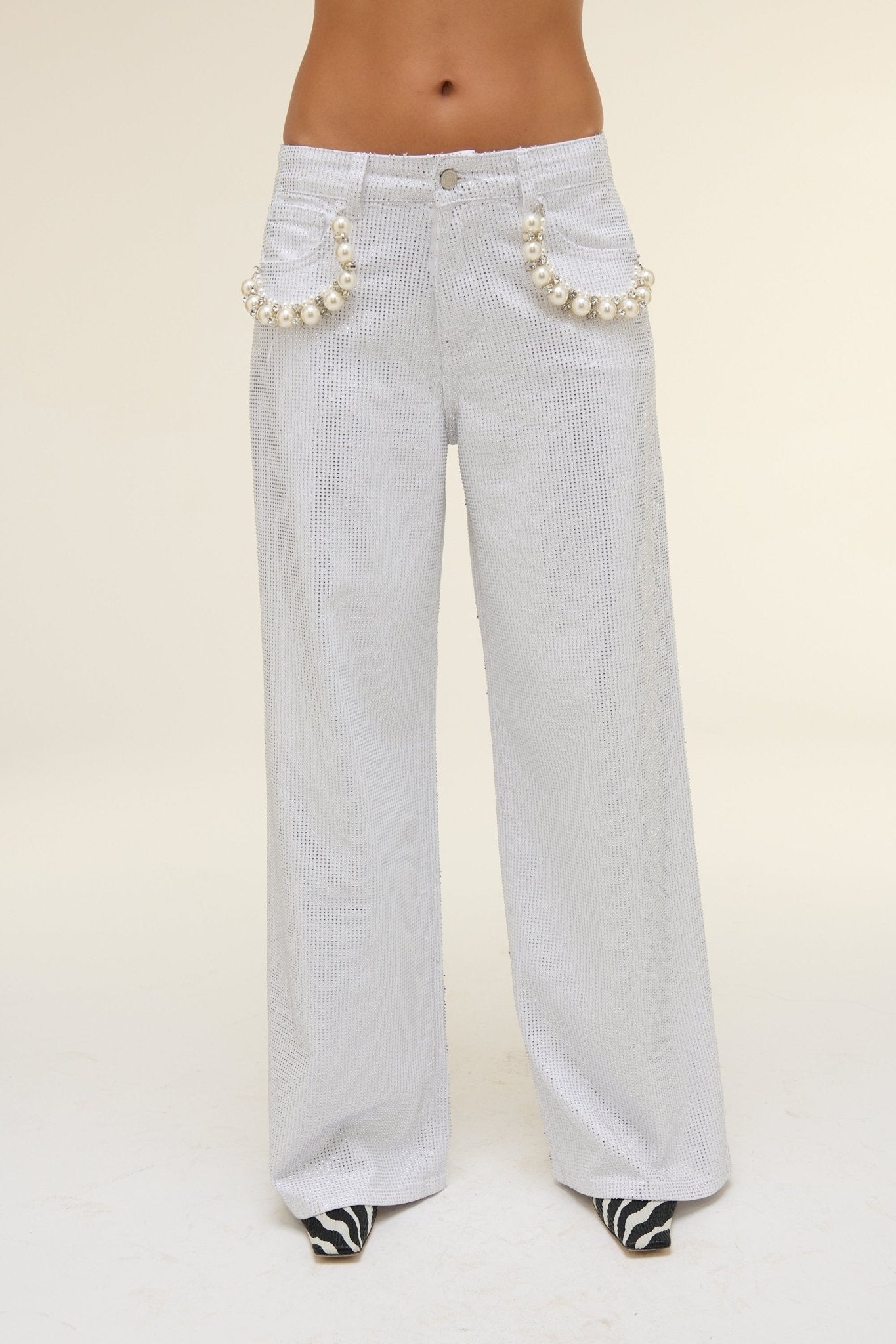 Pantalone Jeans White - 22 Spazio Boutique