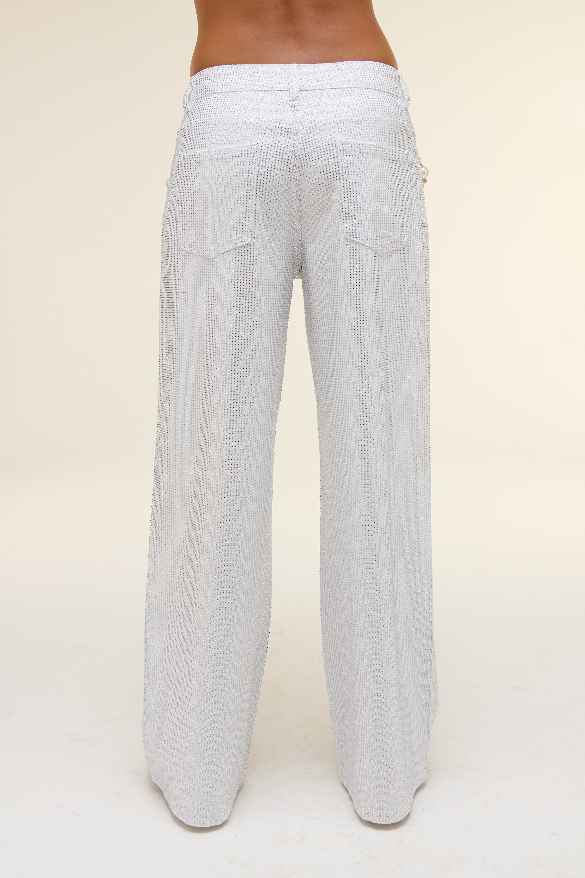 Pantalone Jeans White