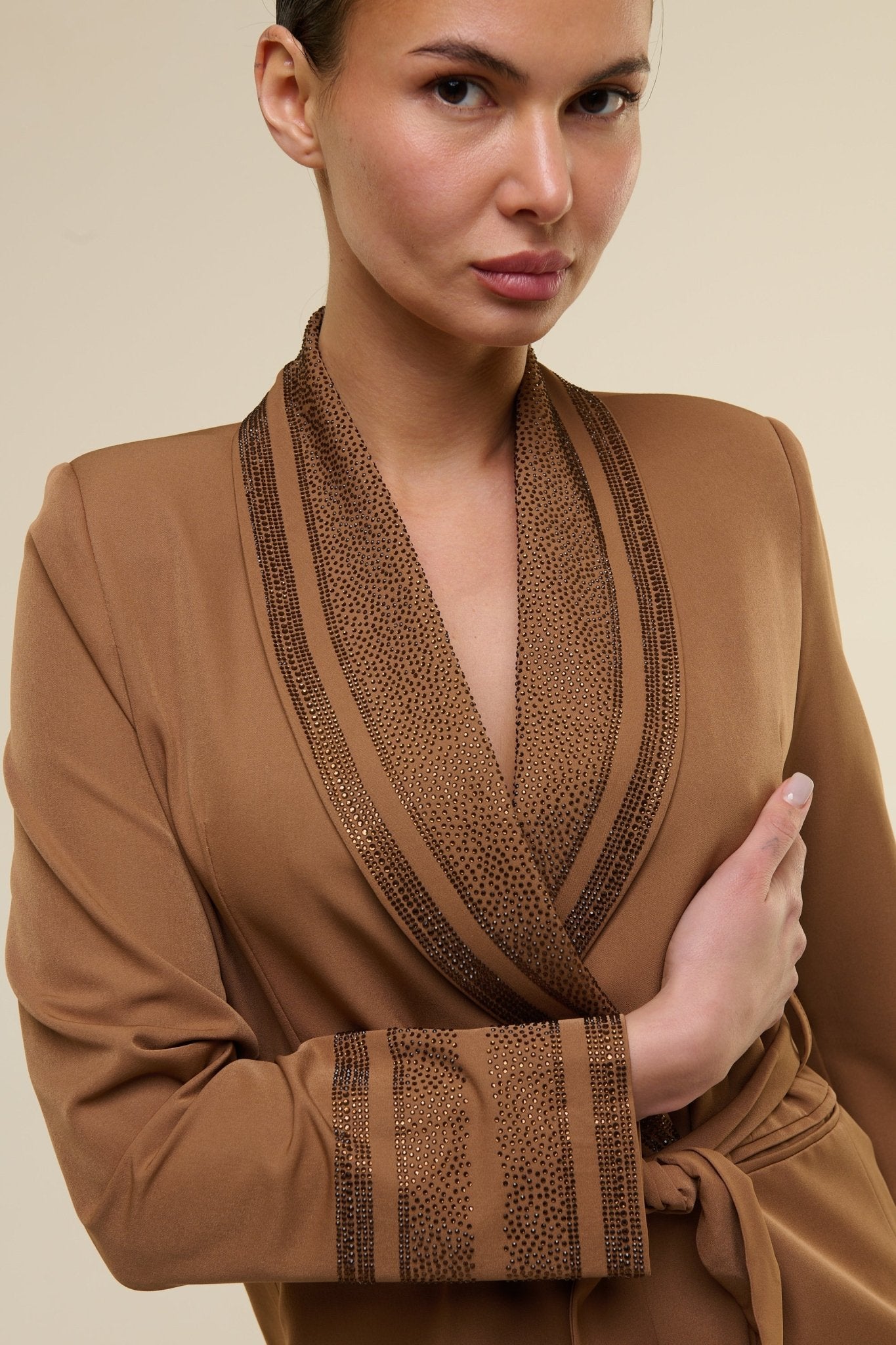 Tailleur Amber Caramello - 22 Spazio Boutique