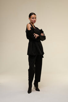 Tailleur Over Rose Nero- 22 Spazio Boutique