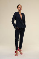 Tailleur Chiffon Blu Navy - 22 Spazio Boutique