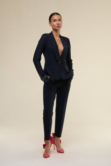 Tailleur Chiffon Blu Navy - 22 Spazio Boutique