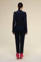 Tailleur Chiffon Blu Navy - 22 Spazio Boutique