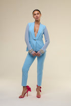 Tailleur Chiffon Azzurro - 22 Spazio Boutique