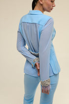 Tailleur Chiffon Azzurro - 22 Spazio Boutique