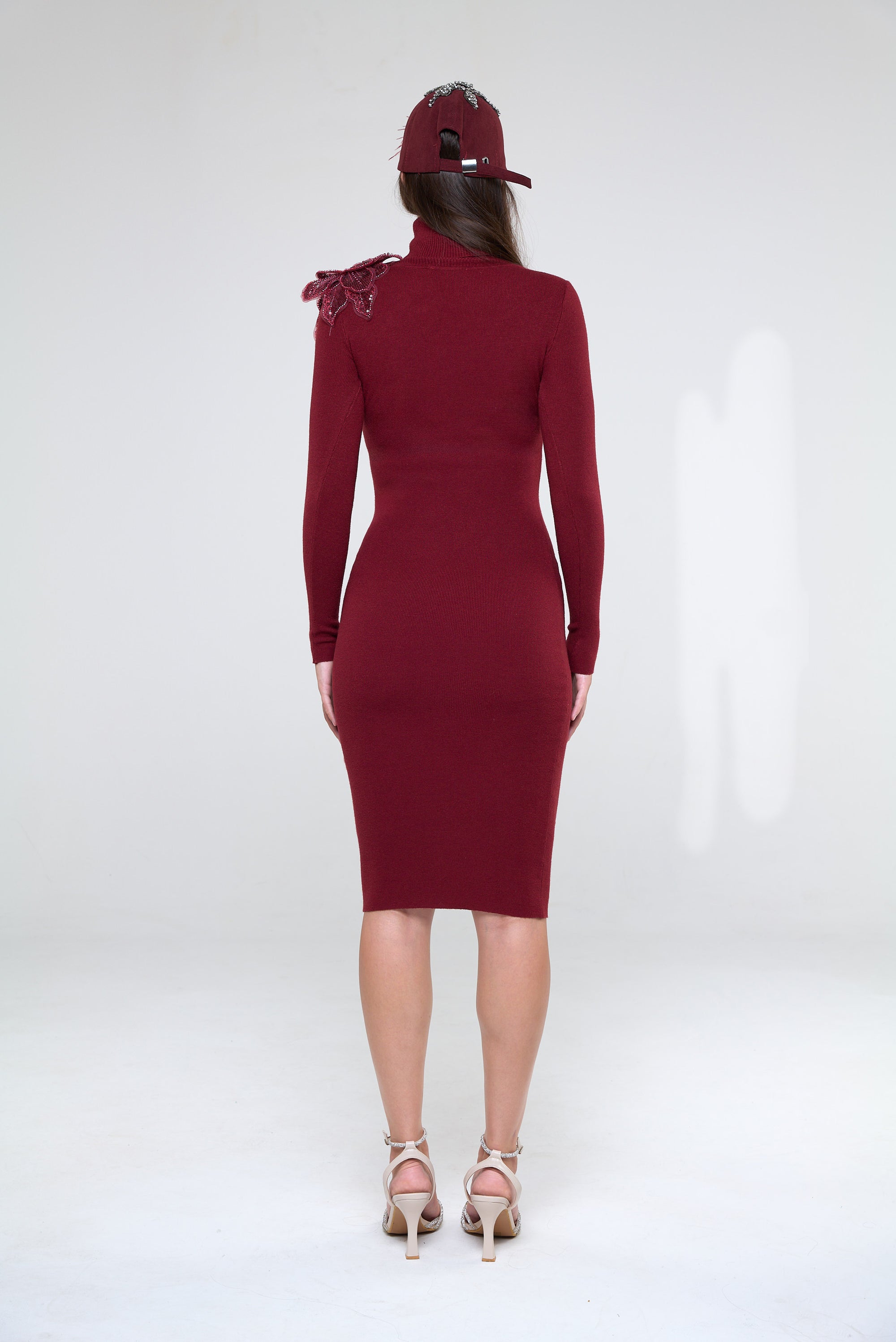 DRESS COLLO ALTO FLOWER