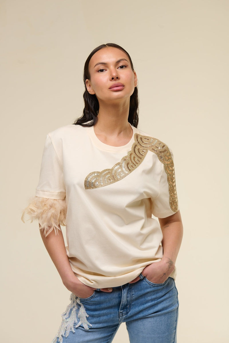 Shirt Beige Gioiello - 22 Spazio Boutique