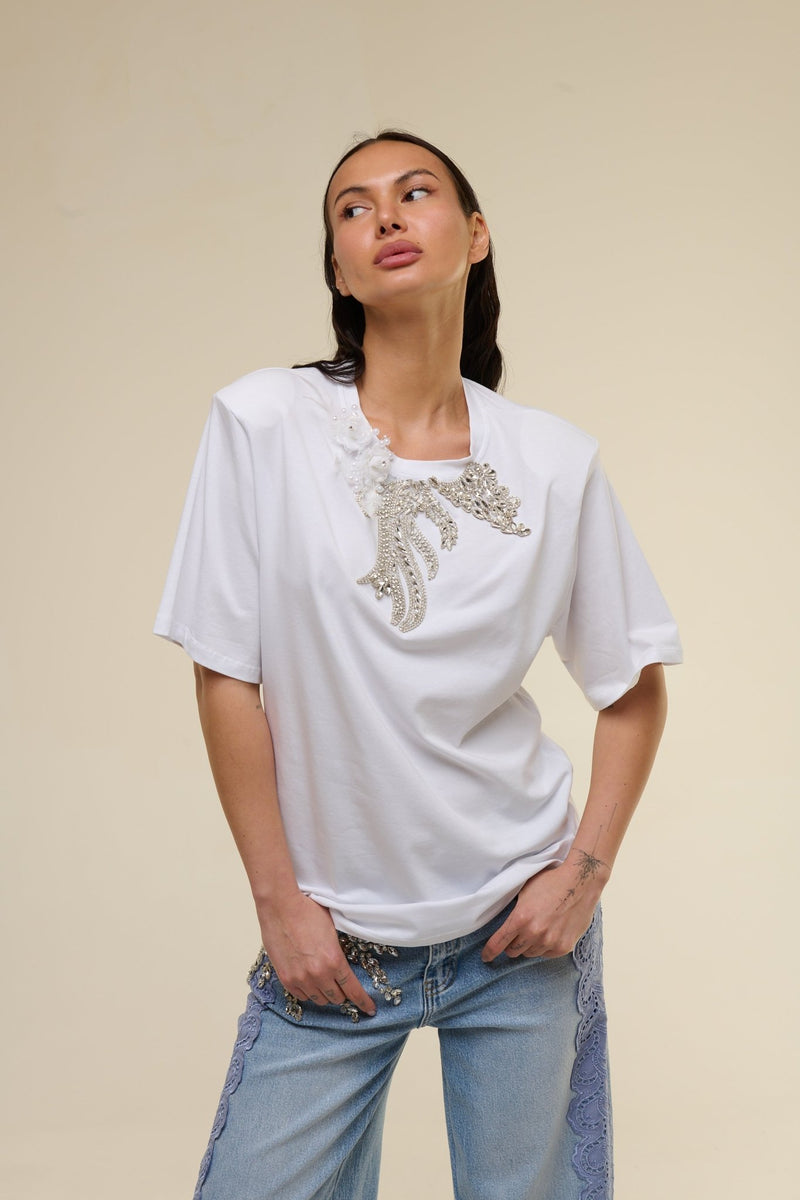 Shirt Bianca Gioiello - 22 Spazio Boutique