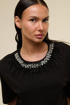 Shirt Nera Gioiello - 22 Spazio Boutique