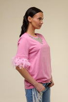 Shirt Rosa Plume - 22 Spazio Boutique