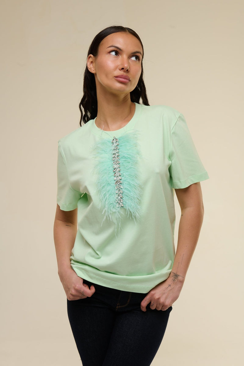 Shirt Verde Plume - 22 Spazio Boutique