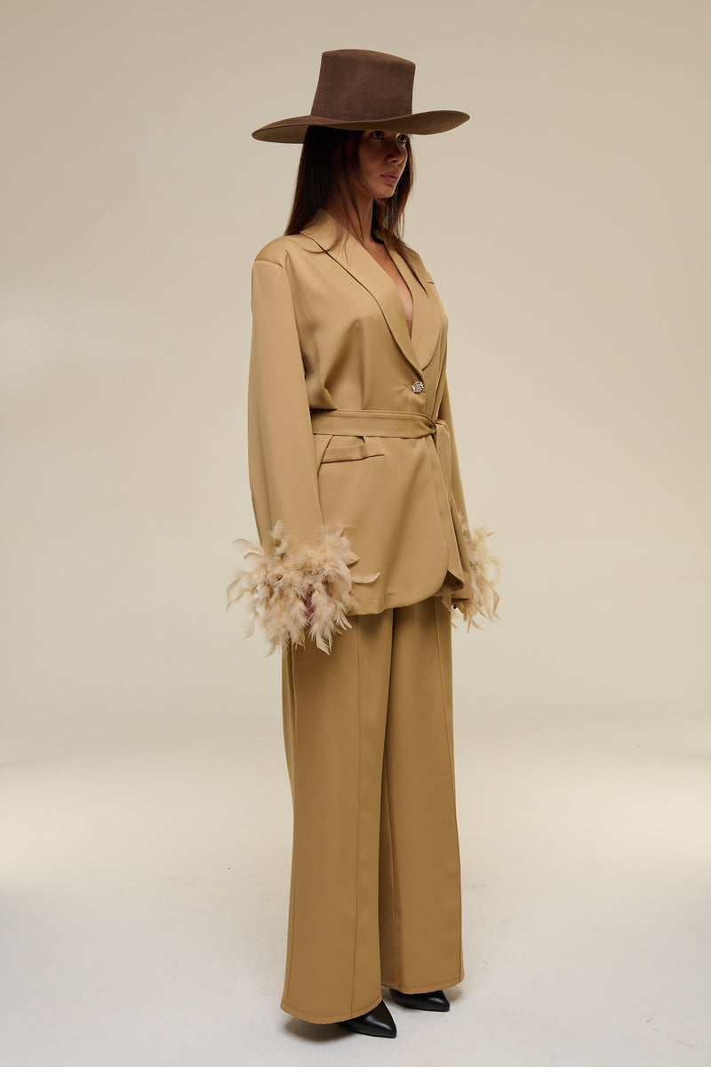 Tailleur Over Gioiello Bianco