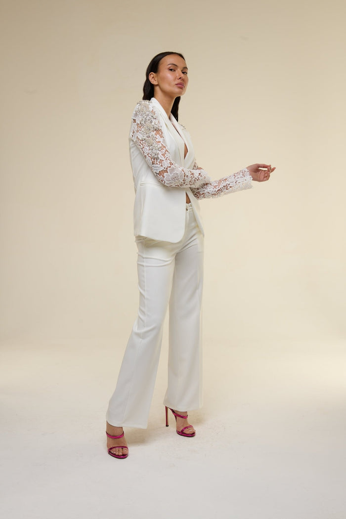 Tailleur Lace Bianco - 22 Spazio Boutique
