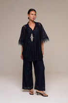 Completo Pizzo Jessica Blu