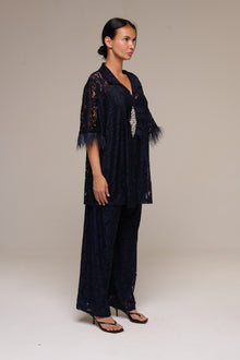 Completo Pizzo Jessica Blu