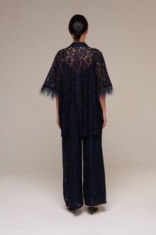 Completo Pizzo Jessica Blu