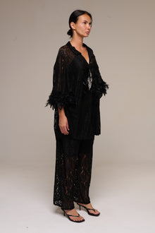 Completo Pizzo Jessica Nero