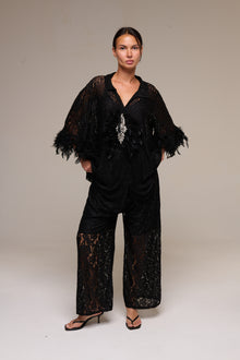 Completo Pizzo Jessica Nero