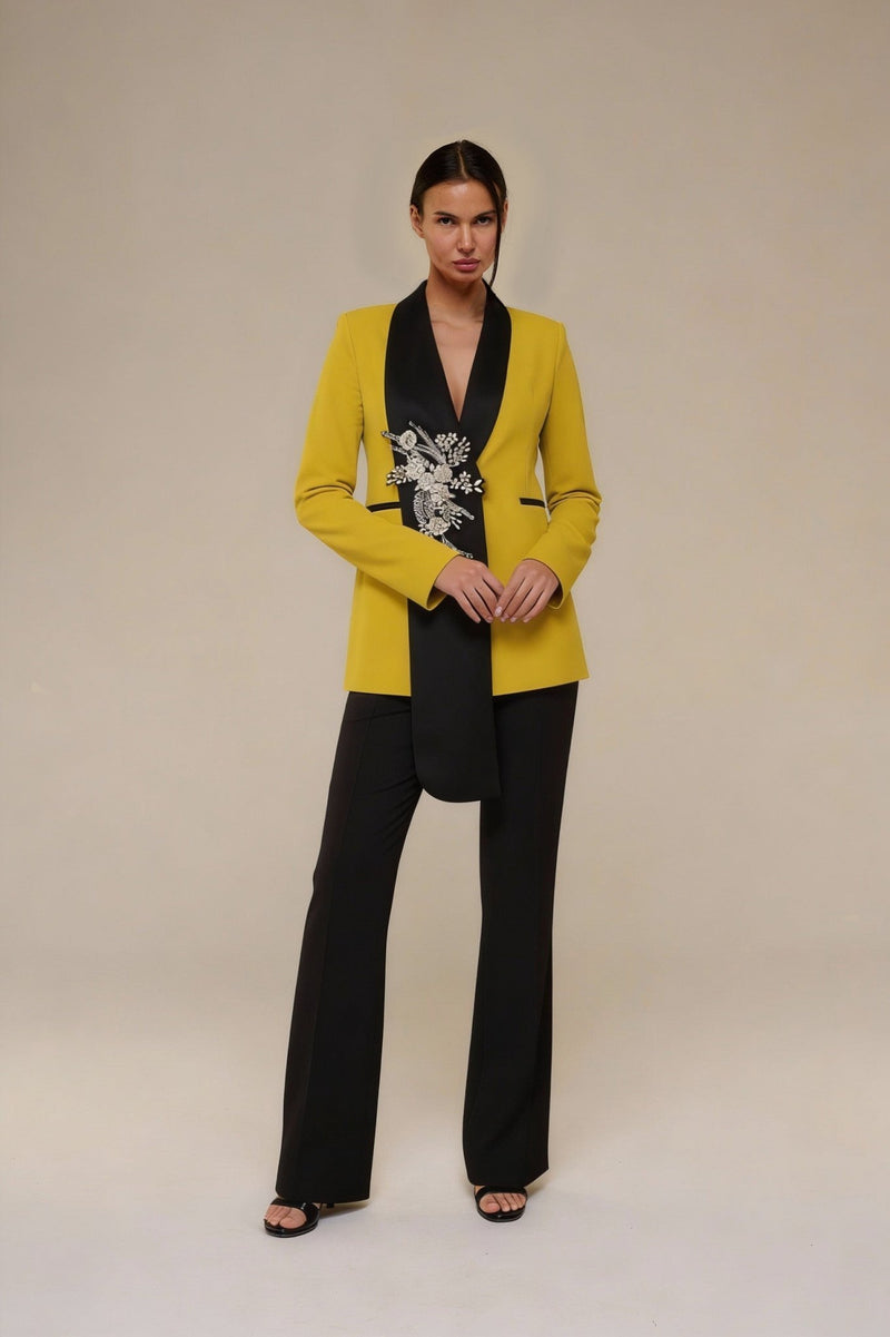 Tailleur Raisy Giallo Ocra - 22 Spazio Boutique