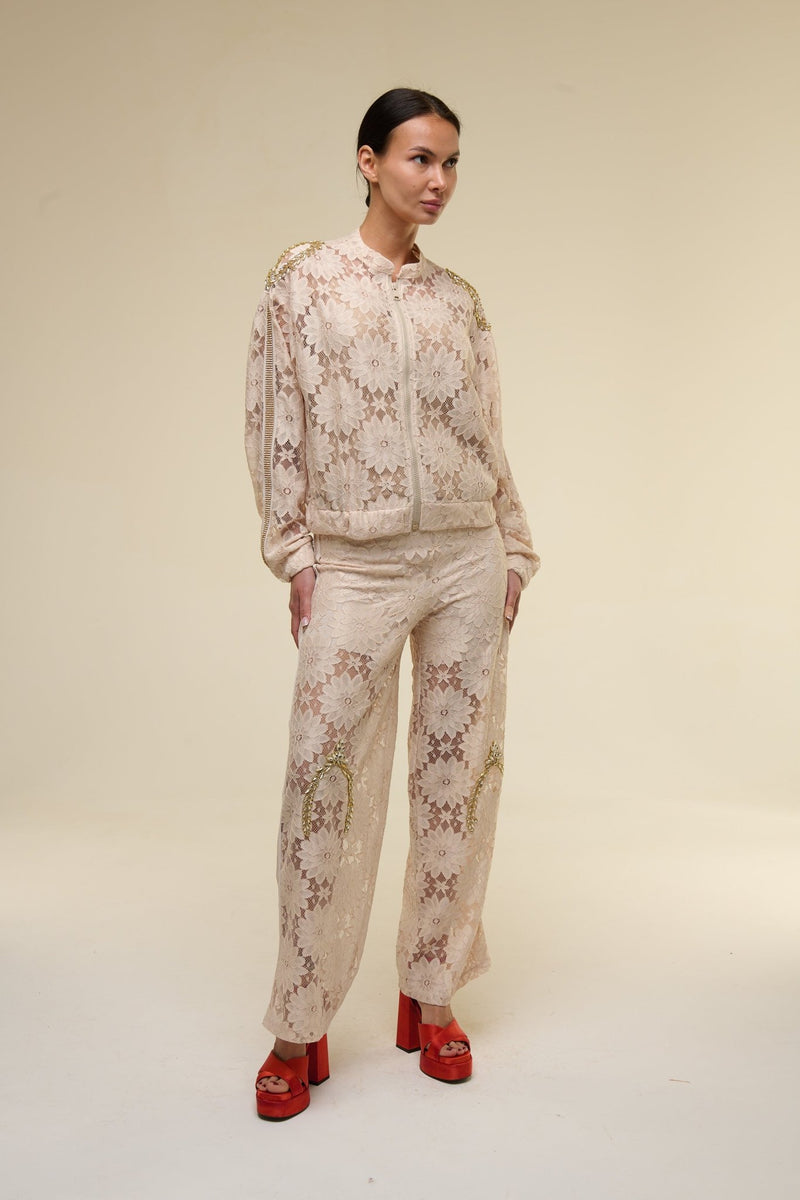 Tuta Pizzo Beige Kate - 22 Spazio Boutique