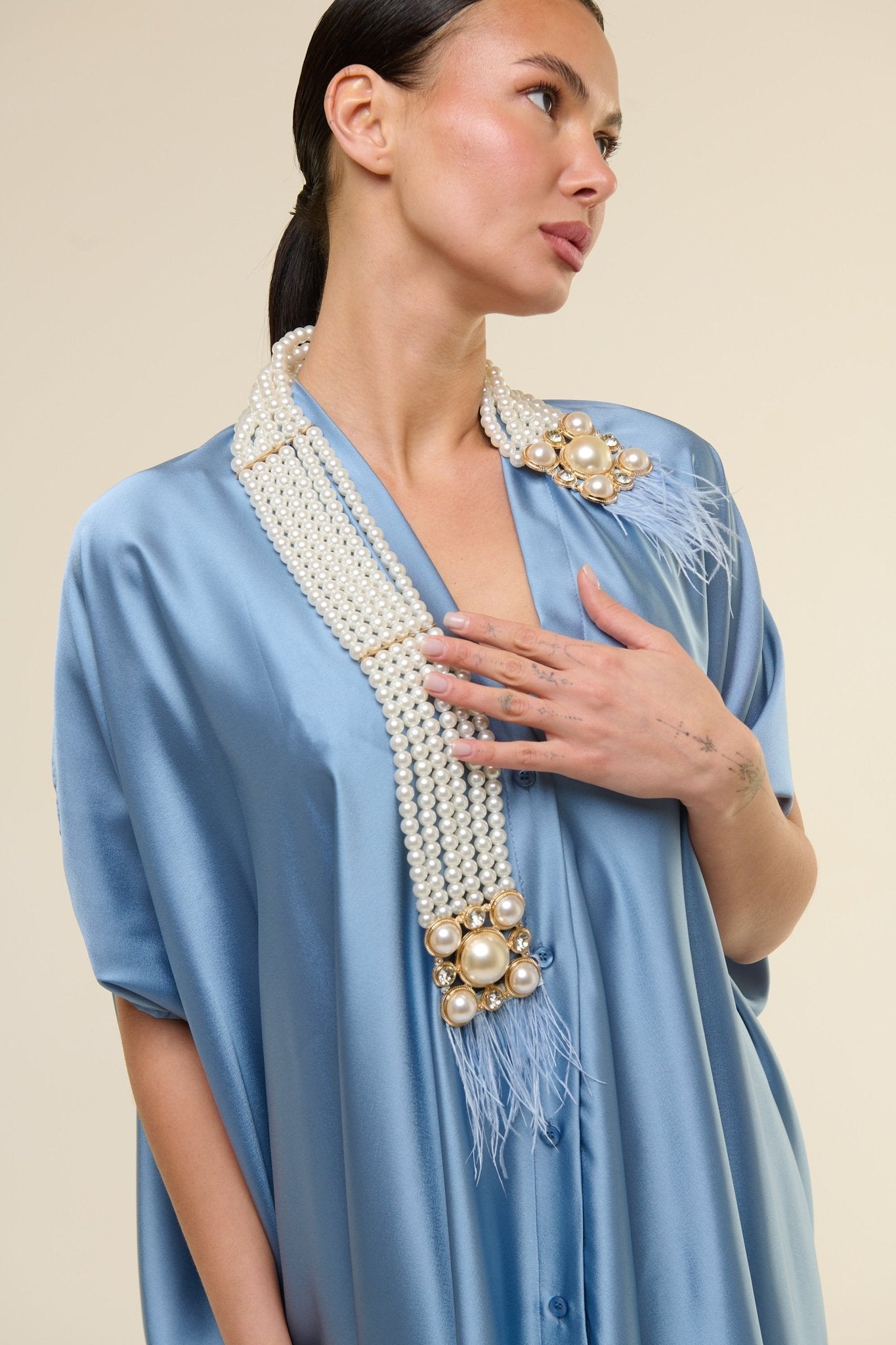 Caftano Gioiello Azzurro - 22 Spazio Boutique