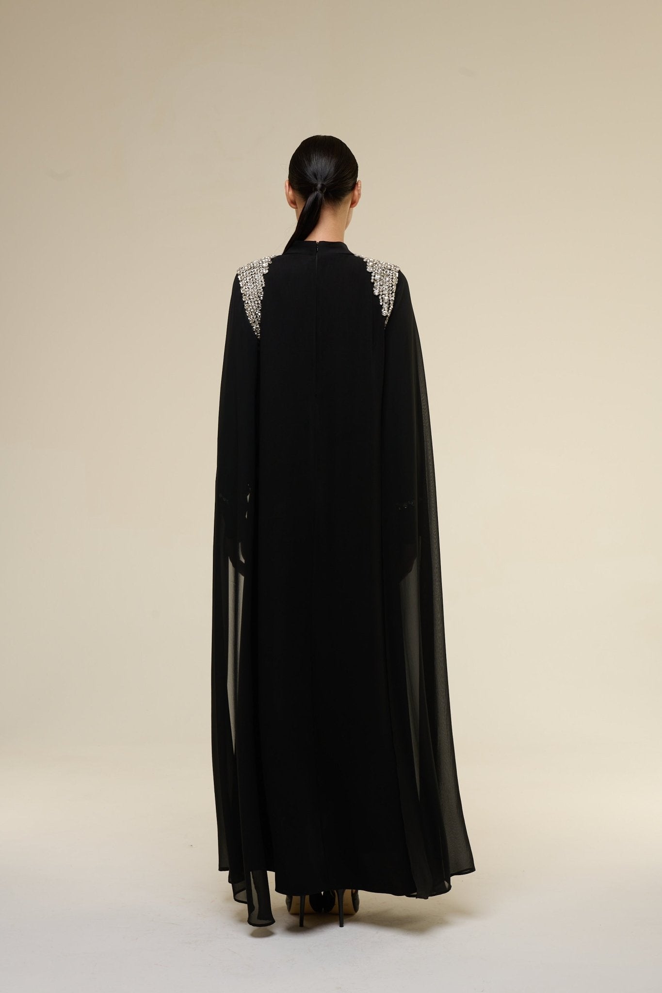 Caftano Doha Nero - 22 Spazio Boutique